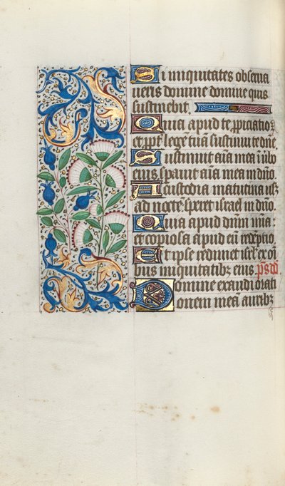 Księga godzin Korzystanie z Rouen: fol. 90v, ok. 1470. autorstwa Master of the Geneva Latini