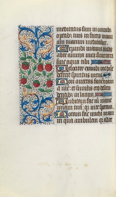 Księga godzin Korzystanie z Rouen: fol. 91v, ok. 1470. autorstwa Master of the Geneva Latini