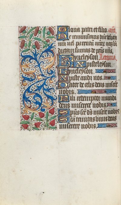 Księga godzin Korzystanie z Rouen: fol. 92v, ok. 1470. autorstwa Master of the Geneva Latini
