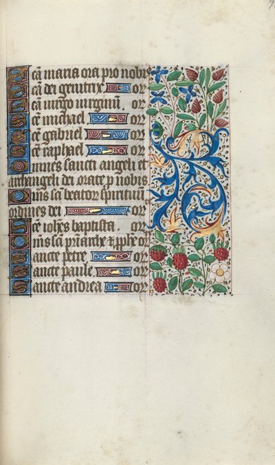 Księga godzin Korzystanie z Rouen: fol. 93r, ok. 1470. autorstwa Master of the Geneva Latini