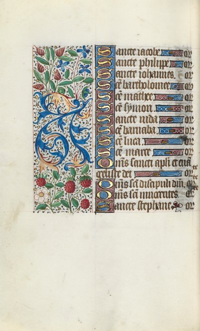 Księga godzin Korzystanie z Rouen: fol. 93v, ok. 1470. autorstwa Master of the Geneva Latini