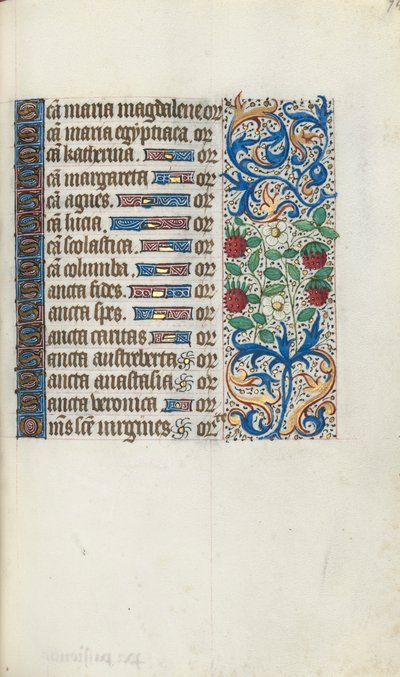 Księga godzin Korzystanie z Rouen: fol. 94r, ok. 1470. autorstwa Master of the Geneva Latini