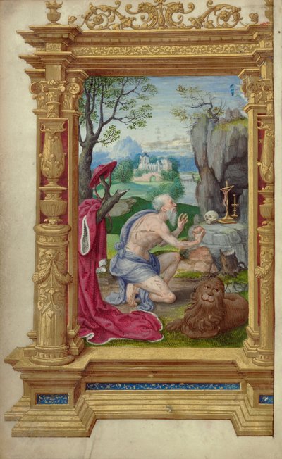Święty Hieronim autorstwa Master of the Getty Epistles