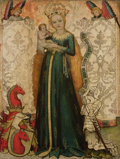 Madonna z Dzieciątkiem z Kłosami, 1440-50 autorstwa Master of the Hallein Altarpiece