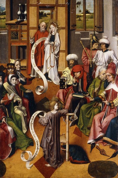 Ofiarowanie w świątyni autorstwa Master of the Iserlohn Altar
