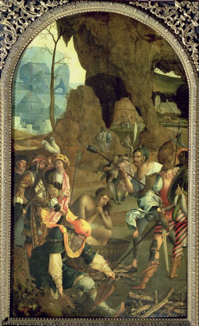 Męczeństwo św. Jana Ewangelisty, ok. 1525 autorstwa Master of the Legend of St. John the Evangelist