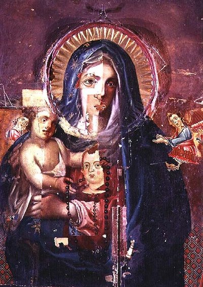 "Madonna Picassa", ok. 1200 (panel) autorstwa Master of the Magdalene Altarpiece
