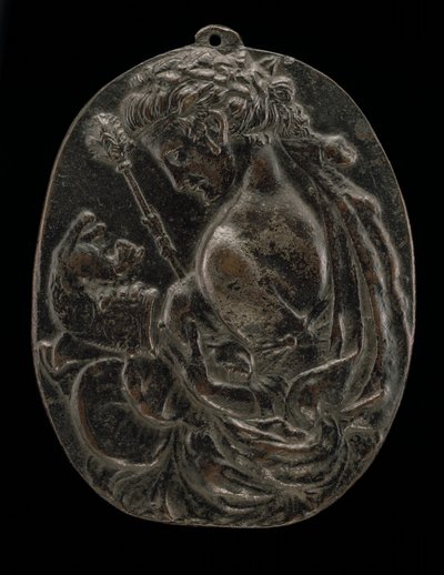 Bachantka, koniec XV lub początek XVI wieku. autorstwa Master of the Martelli Mirror