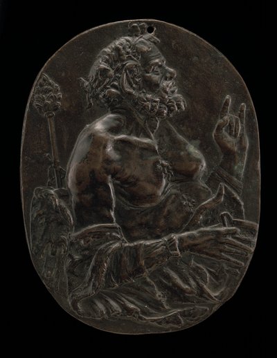 Satyr, koniec XV lub początek XVI wieku. autorstwa Master of the Martelli Mirror