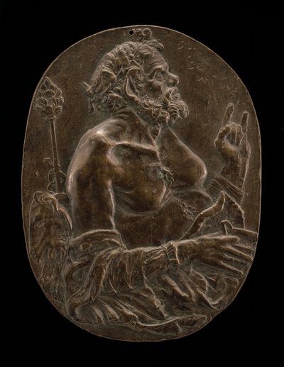 Satyr, koniec XV lub początek XVI wieku. autorstwa Master of the Martelli Mirror