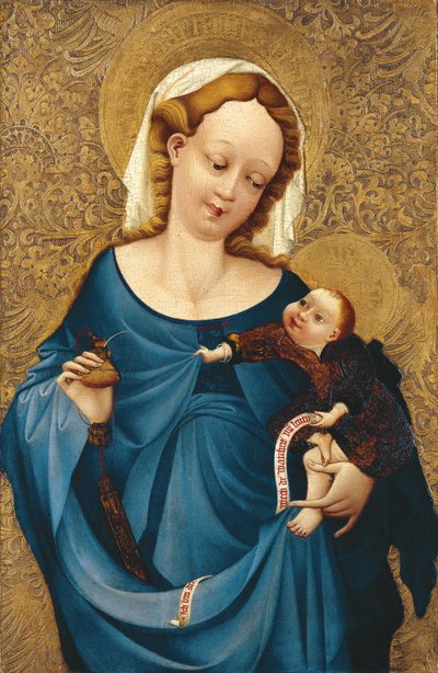 Madonna z kałamarzem, ok. 1430 autorstwa Master of the Middle Rhine
