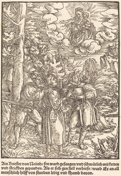Ain Briester von Neunhe... autorstwa Master of the Miracles of Mariazell