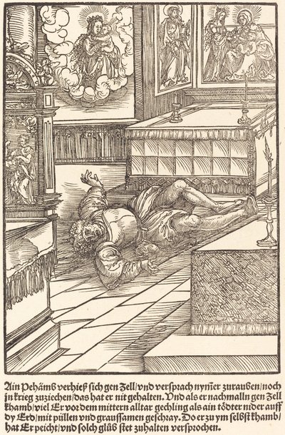 Ain Pehamss obiecuje Zellowi ... autorstwa Master of the Miracles of Mariazell