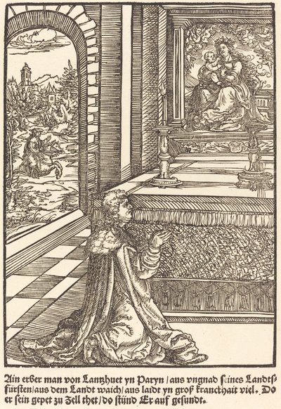 Ain erber man von Lanshuet ... autorstwa Master of the Miracles of Mariazell