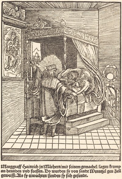 Marggraff Hainrich w Marhern autorstwa Master of the Miracles of Mariazell