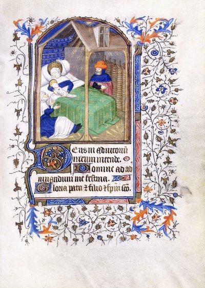 Narodzenia, ok.1430-1440 autorstwa Master of the Munich Golden Legend