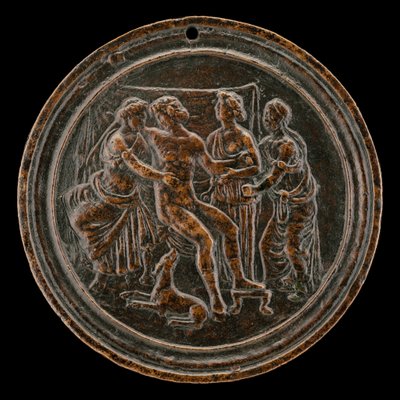 Meleager i Atalante, czwarta ćw. XV w. autorstwa Master of the Orpheus Legend