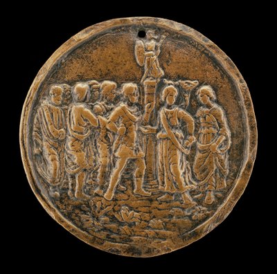 Ofiara Ifigenii, czwarta ćw. XV w. autorstwa Master of the Orpheus Legend