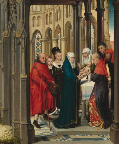 Ofiarowanie w świątyni autorstwa Master of the Prado "Adoration of the Magi"