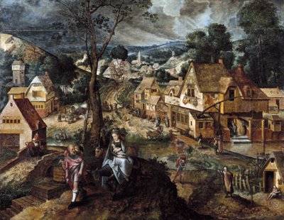 Lot do Egiptu autorstwa Master of the Prodigal Son