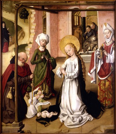 Adoracja Dzieciątka Jezus autorstwa Master of the Saint Bartholomew Altarpiece