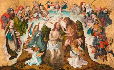 Chrzest Chrystusa autorstwa Master of the Saint Bartholomew Altarpiece