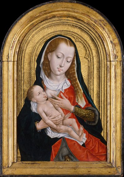 Dziewica z Dzieciątkiem, 1475-99 autorstwa Master of the Saint Ursula Legend
