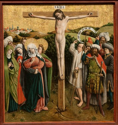 Ołtarz z Męką Pańską, ok. 1440 (olej i złoto na drewnie) autorstwa Master of the Schlägl Altarpiece