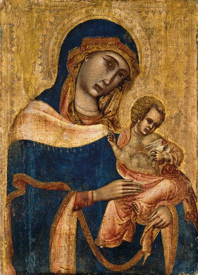 Madonna z Dzieciątkiem, 2. ćw. XIV w. autorstwa Master of the Sterbini Diptych