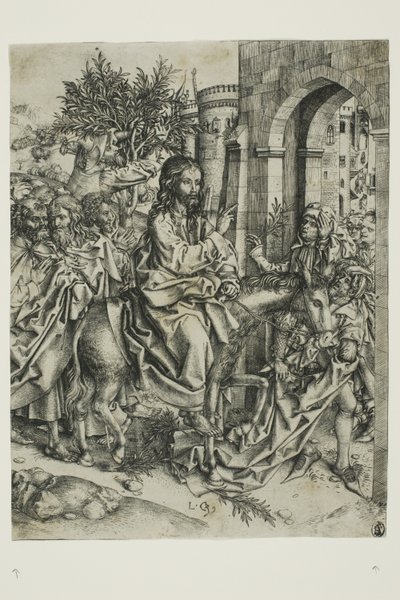 Wjazd Chrystusa do Jerozolimy autorstwa Master of the Strache Altar