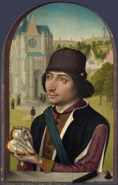 Portret młodego mężczyzny autorstwa Master of the View of Saint Gudula