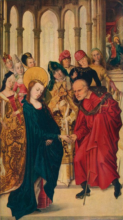 „Wesele Dziewicy”, XV w. autorstwa Master of the View of Ste