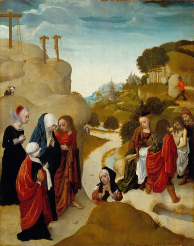 Złożenie do grobu Chrystusa autorstwa Master of the Virgo Inter Virgines