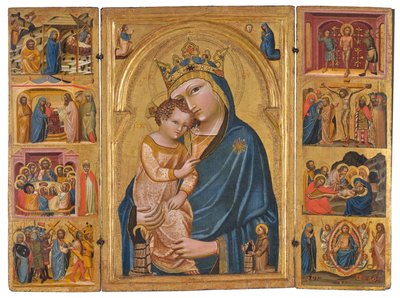 Tryptyk Wallrafa, ok. 1360 (tempera i złoto na desce) autorstwa Master of the Wallraf Triptych