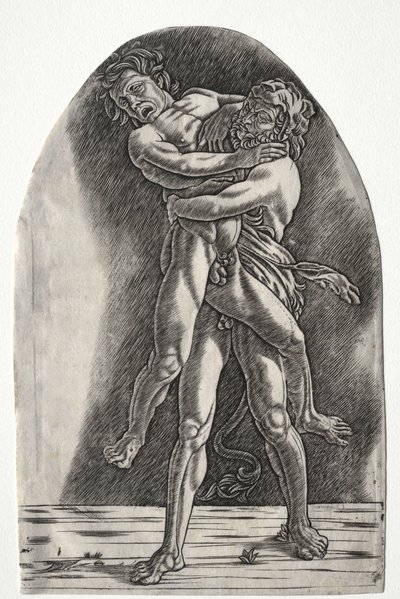 Herkules i Anteusz autorstwa Master of the Year 1515