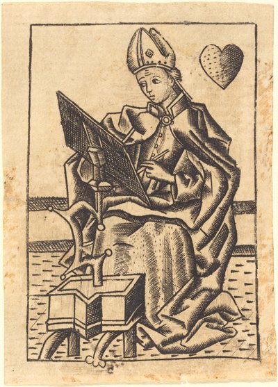 Święty Augustyn autorstwa Master with the Banderoles
