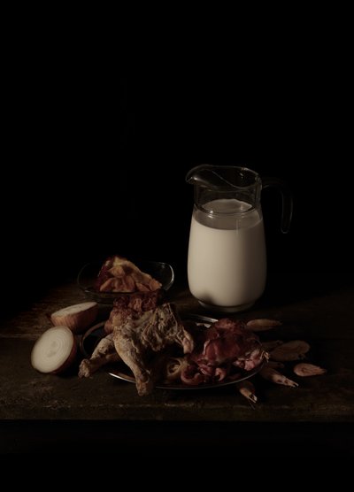 Ostatni posiłek w celi śmierci, Teksas; Sammie Felde Junior, 2011 (zdjęcie typu C) autorstwa Mat Collishaw
