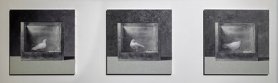 Komora warunkowania operacyjnego 3, 2022 (olej na panelu aluminiowym) autorstwa Mat Collishaw