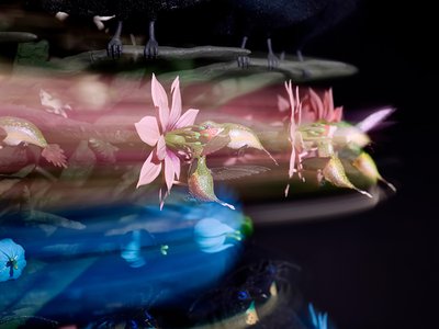 The Centrifugal Soul, 2016 (akryl, aluminium, stal, oświetlenie LED, silnik, obwody elektroniczne, żywica i farba) autorstwa Mat Collishaw