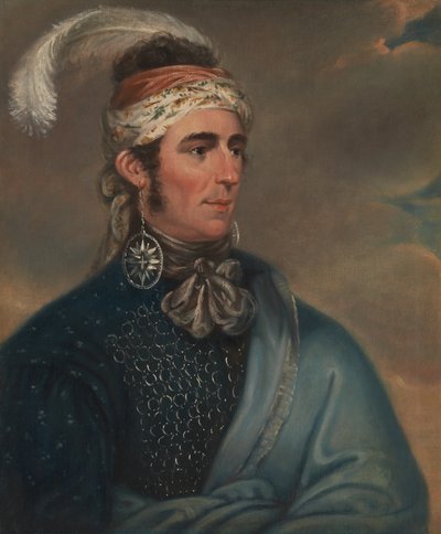Portret majora Johna Nortona jako wodza Mohawków Teyoninhokarawena autorstwa Mather Brown