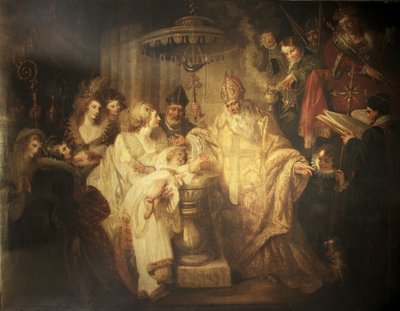Chrzest Henryka VIII autorstwa Mather Brown