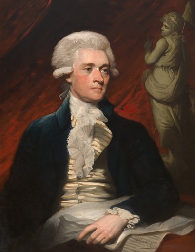 Thomas Jefferson (1743-1826) autorstwa Mather Brown