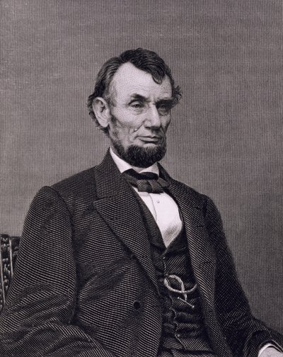 Abraham Lincoln, wygrawerowany na podstawie fotografii Williama G. Jackmana (rycina) autorstwa Mathew (after) Brady
