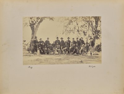 Burnside i pracownicy autorstwa Mathew B. Brady