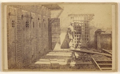 [Klatki, w których przetrzymywano zniewolonych ludzi] autorstwa Mathew B. Brady