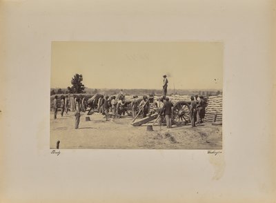 Kapitan [nielegalny] Bateria autorstwa Mathew B. Brady