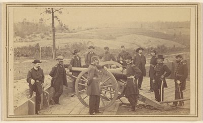 Generał Sherman i jego sztab przed Atlantą, 19 lipca 1864 autorstwa Mathew B. Brady