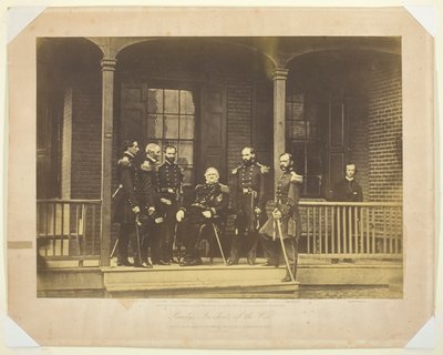 Generał porucznik Scott, naczelny generał armii i sztabów USA autorstwa Mathew B. Brady