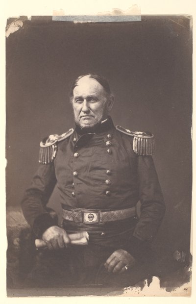 Generał major David E. Twiggs autorstwa Mathew B. Brady