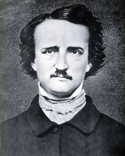 Portret amerykańskiego pisarza Edgara Allana Poe (1809 - 1849) zdjęcie autorstwa Brady